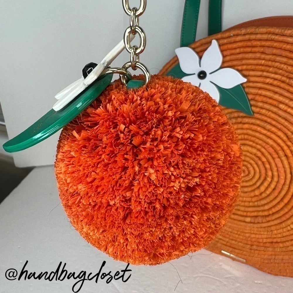 Kate Spade Orange Keychain Spice It Up Key Fob Charm Rare